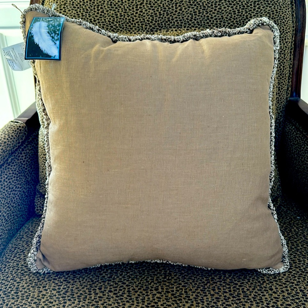 Rodeo Home 19x19” Natural Feather & Down Accent Pillow